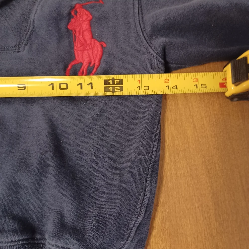 Polo Ralph Lauren Blue Pullover Toddler 4/4T Big Red Pony Long Sleeve
